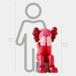 Statues & Sculptures Figurative|Floor Standing^Lucify Hide 110cm Red Resin Indoor Sculpture