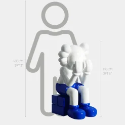 Statues & Sculptures Figurative|Floor Standing^Lucify Hide 110cm White Resin Indoor Sculpture