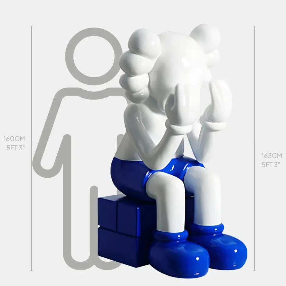 Statues & Sculptures Giant|Figurative^Lucify Hide 163cm White Resin Indoor Sculpture