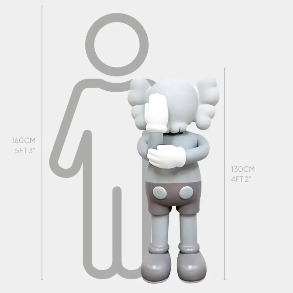 Statues & Sculptures Figurative|Floor Standing^Lucify Motion 130cm Grey Resin Indoor Sculpture v3