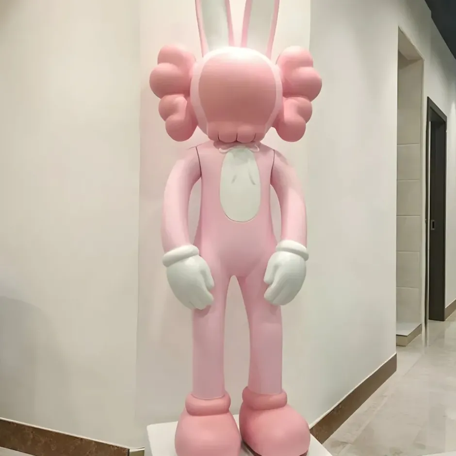 Statues & Sculptures Giant|Floor Standing^Lucify Rabbit 170cm Pink Resin Indoor Sculpture