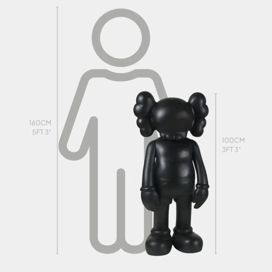 Statues & Sculptures Figurative|Floor Standing^Lucify Seek 100cm Black Resin Indoor Sculpture
