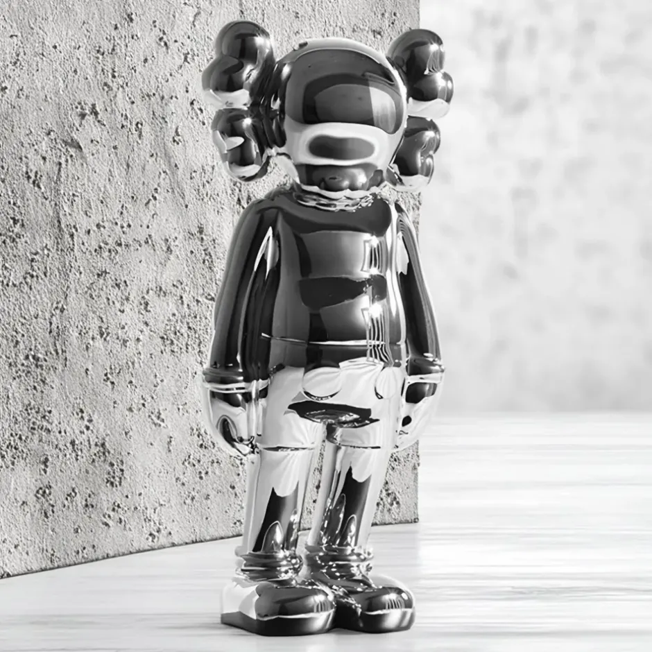 Statues & Sculptures Figurative|Floor Standing^Lucify Seek 135cm Chrome Resin Indoor Sculpture