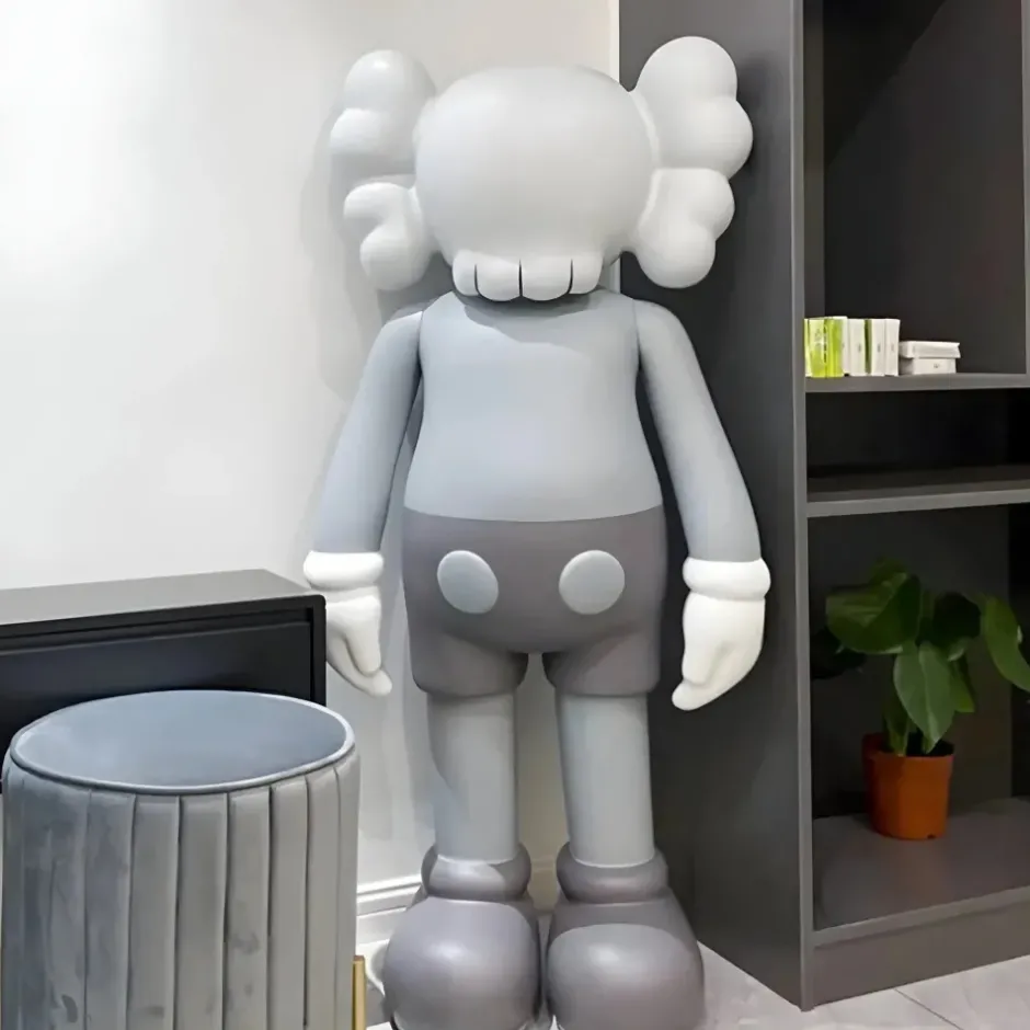 Statues & Sculptures Figurative|Table Top^Lucify Seek 70cm Grey Resin Indoor Sculpture