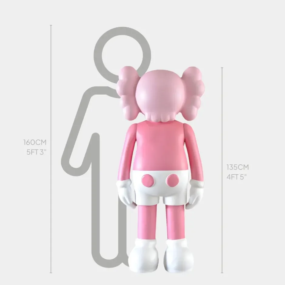 Statues & Sculptures Figurative|Floor Standing^Lucify Seek 135cm Soft Pink Resin Indoor Sculpture