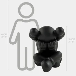 Statues & Sculptures Figurative|Floor Standing^Lucify Solace 92cm Black Resin Indoor Sculpture