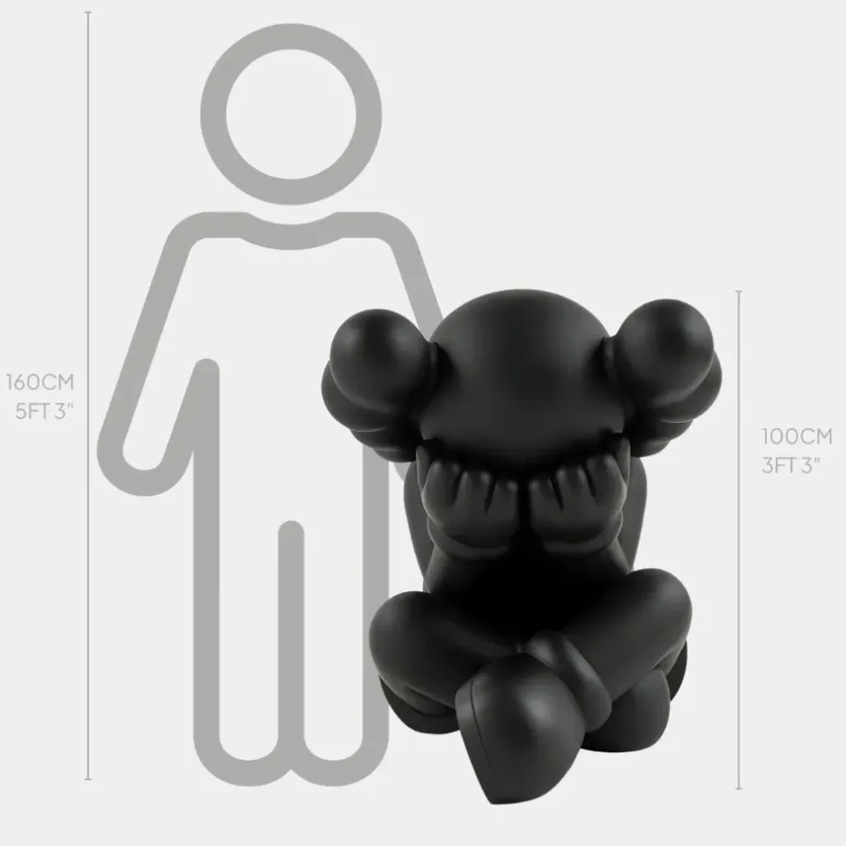 Statues & Sculptures Figurative|Floor Standing^Lucify Solace 92cm Black Resin Indoor Sculpture