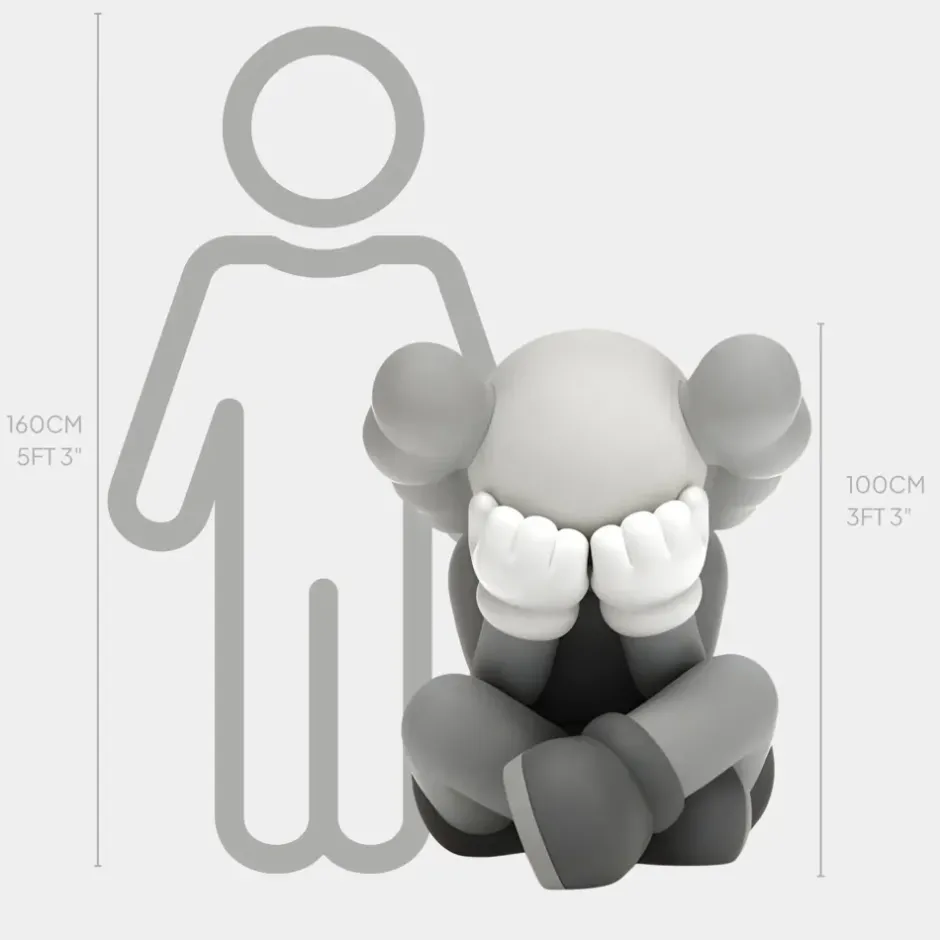 Statues & Sculptures Figurative|Floor Standing^Lucify Solace 92cm Grey Resin Indoor Sculpture