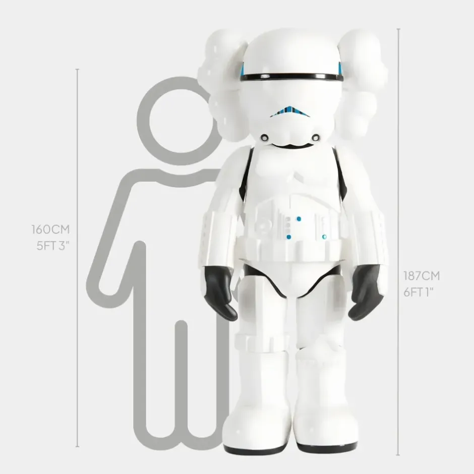 Statues & Sculptures Giant|Figurative^Lucify Trooper 187cm Black Resin Indoor Sculpture