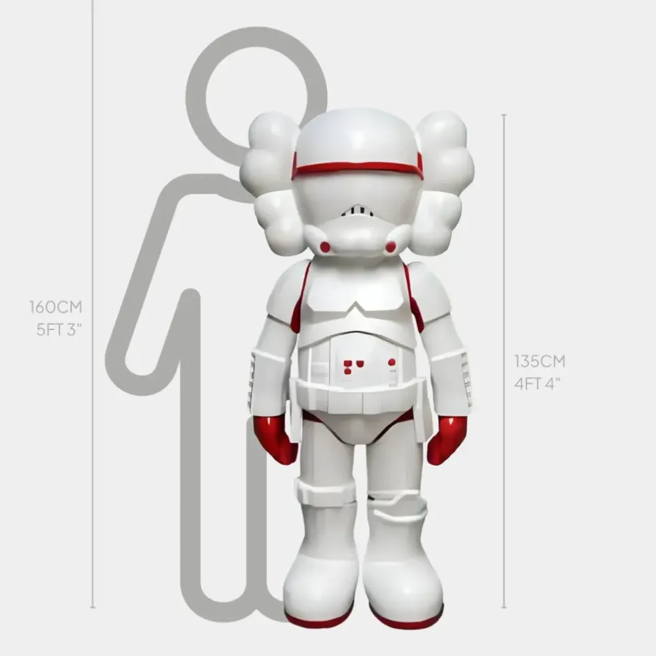 Statues & Sculptures Figurative|Floor Standing^Lucify Trooper 135cm Red Resin Indoor Sculpture