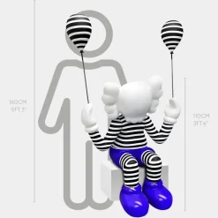 Statues & Sculptures Figurative|Floor Standing^Lucify Up 110cm Blue Resin Indoor Sculpture