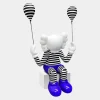 Statues & Sculptures Figurative|Floor Standing^Lucify Up 70cm Blue Resin Indoor Sculpture