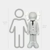 Statues & Sculptures Figurative|Floor Standing^Lucify Vogue 150cm Grey Resin Indoor Sculpture