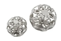 Statues & Sculptures Table Top|Abstract^Lumi Spheres 21cm Silver Metal Indoor Sculptures