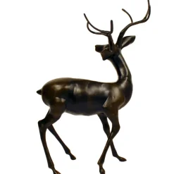 Statues & Sculptures Stags & Deers^Majestic Deer Bronze Metal Garden Statue
