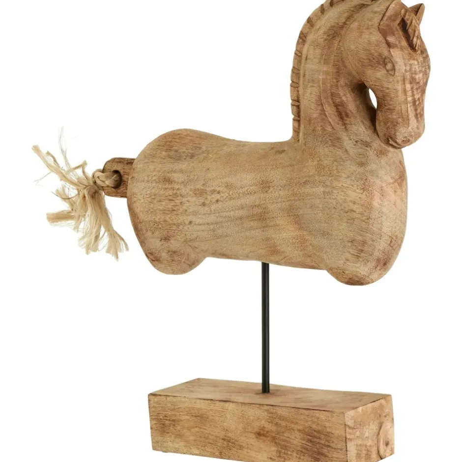 Statues & Sculptures Table Top|Animals^Majestic Horse 50cm Wood Indoor Statue
