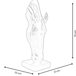 Statues & Sculptures Floor Standing|Animals^Majestic Horse Head 70cm Blu Blue Resin Sculpture