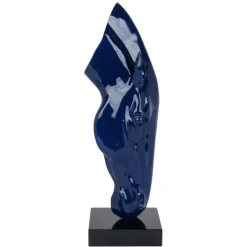 Statues & Sculptures Floor Standing|Animals^Majestic Horse Head 70cm Blue Resin Indoor Sculpture