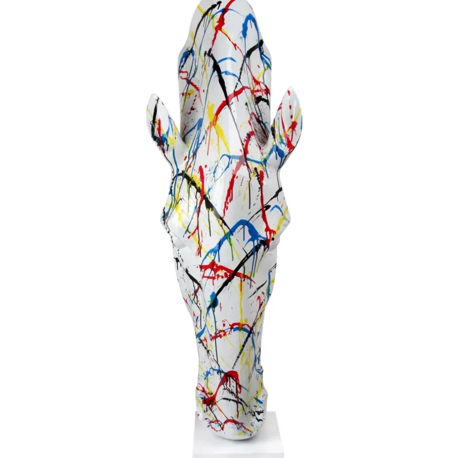 Statues & Sculptures Floor Standing|Animals^Majestic Horse Head 151cm Multicoloured Resin Sculpture