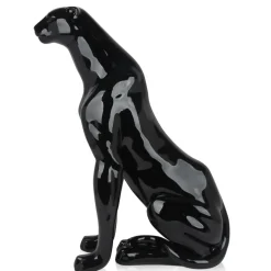 Statues & Sculptures Floor Standing|Animals^Majestic Panther 78cm Black Resin Indoor Sculpture