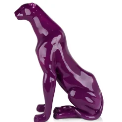 Statues & Sculptures Floor Standing|Animals^Majestic Panther 78cm Violet Resin Indoor Sculpture