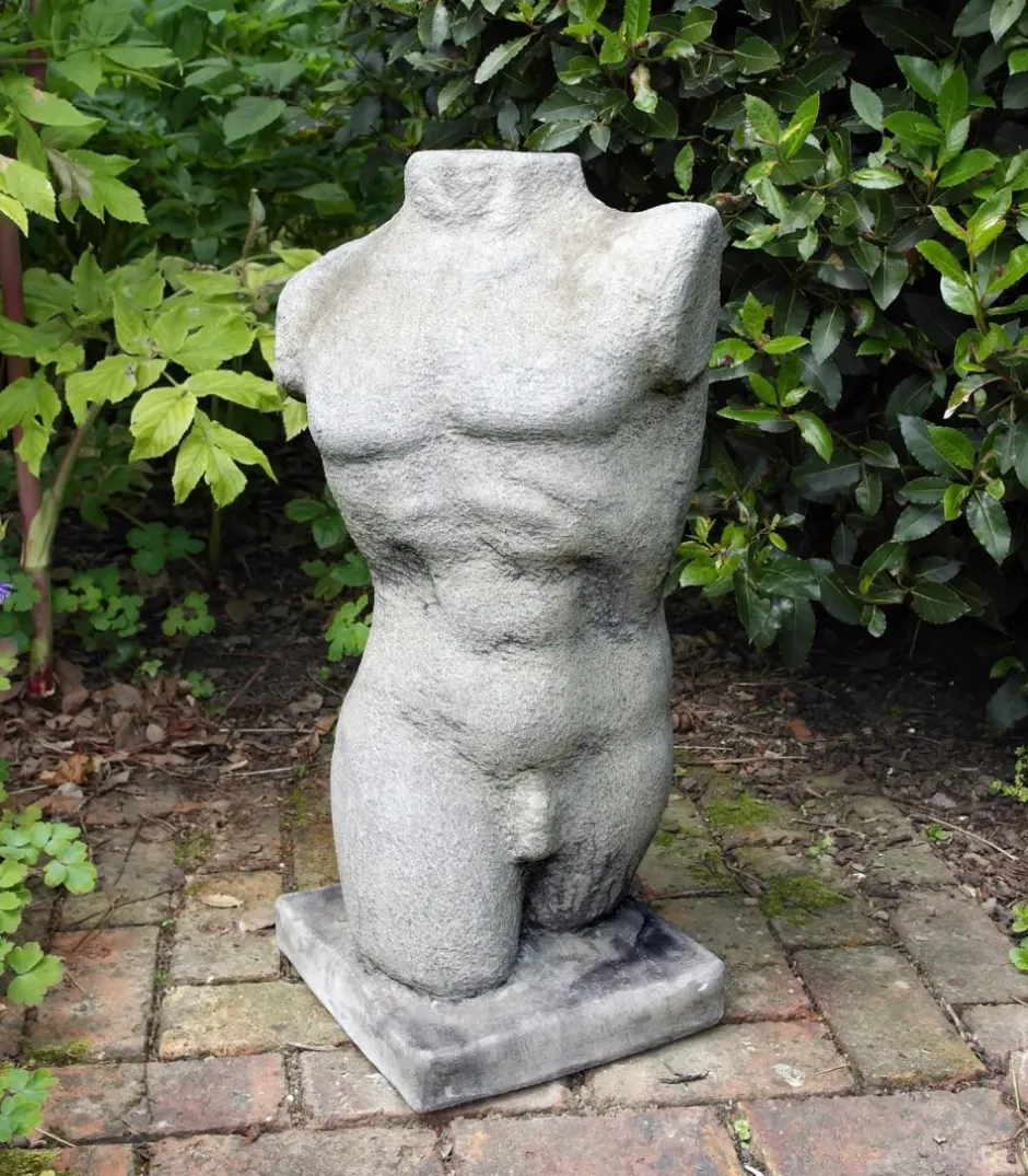 Statues & Sculptures Modern^Male Torso Modern Stone Garden Ornament