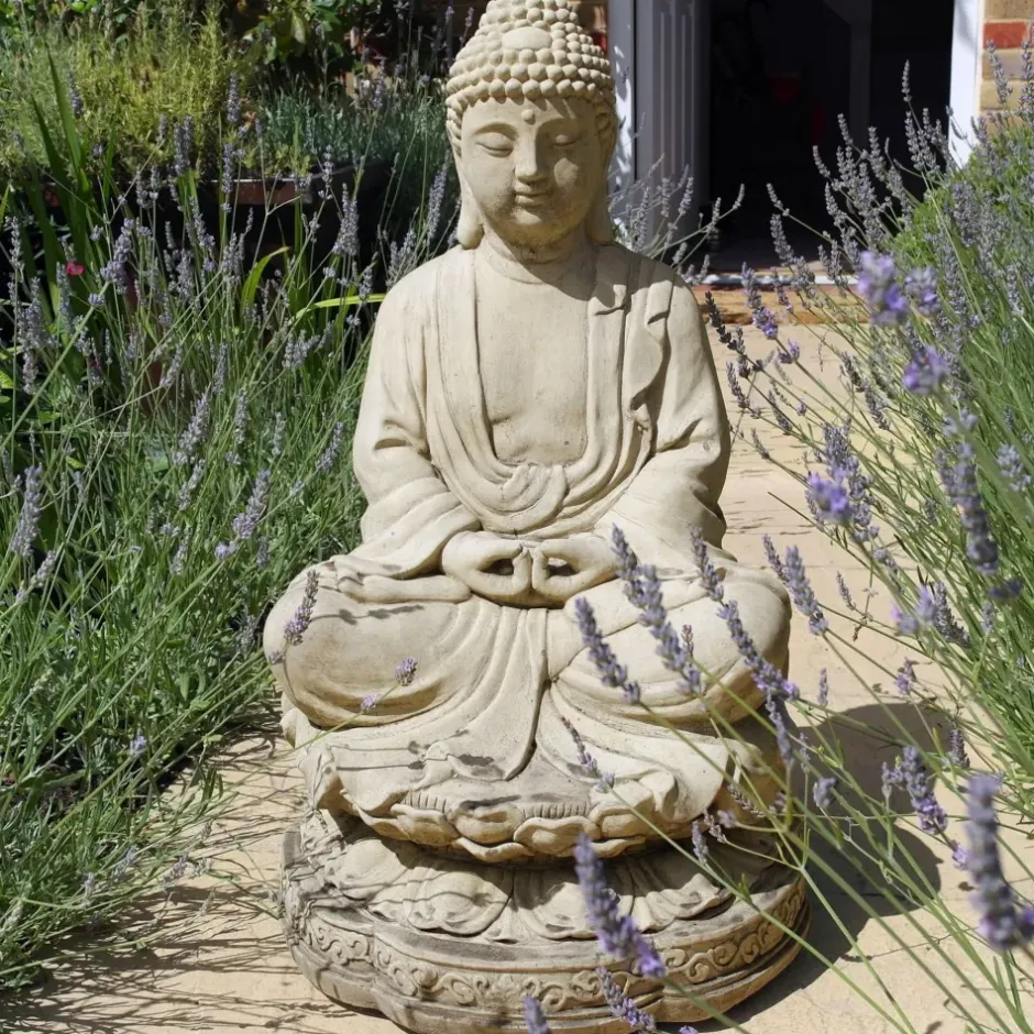 Statues & Sculptures Buddha^Meditation Buddha Stone Garden Statue