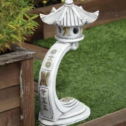Statues & Sculptures Pagodas^Medium Curved Japanese Pagoda Stone Garden Ornament