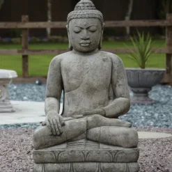 Statues & Sculptures Buddha^Mega Buddha Stone Garden Statue