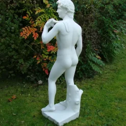 Statues & Sculptures Roman^Michelangelo David 85cm Marble Resin Garden Statue