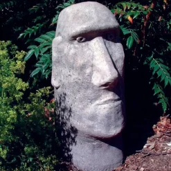 Statues & Sculptures Easter Island Heads^Moai Easter Island Head Stone Garden Ornament