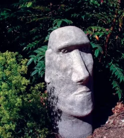 Statues & Sculptures Easter Island Heads^Moai Easter Island Head Stone Garden Ornament
