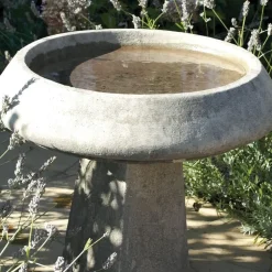 Statues & Sculptures Bird Baths^Modern & Simple Stone Garden Bird Bath