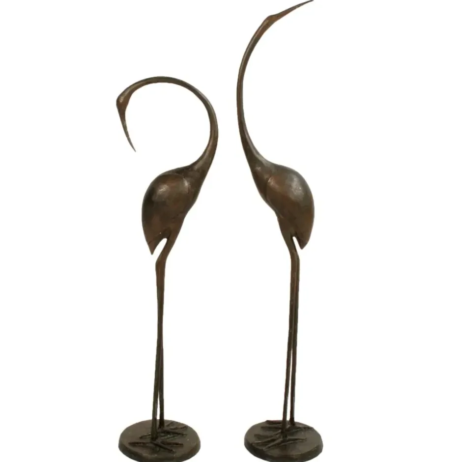 Statues & Sculptures Cranes^Modern Cranes Bronze Metal Garden Ornaments