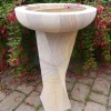Statues & Sculptures Bird Baths^Modern Twisting Rainbow Sandstone Birdbath - Garden Bird Bath