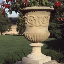 Statues & Sculptures Large|Round^Montpellier Vase Stone Garden Planter
