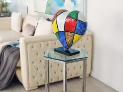 Statues & Sculptures Table Top|Pop Art^Mosaic Heart v2 46cm Pop Art Resin Indoor Sculpture
