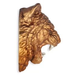 Statues & Sculptures Wall Art|Animals^Mystic Tiger 37cm Bronze Resin Wall Sculpture