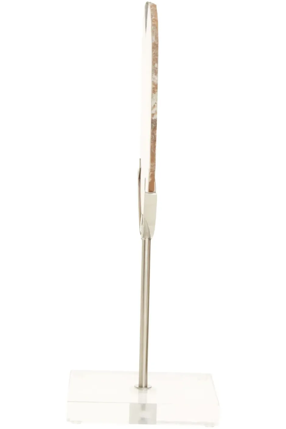 Statues & Sculptures Table Top|Abstract^Mystical Agate 30cm White & Silver Stone Indoor Sculpture