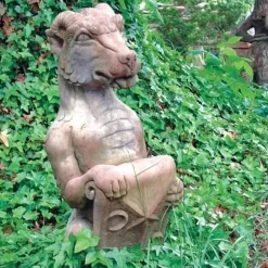Statues & Sculptures Dragons^Mystical Dragon 87cm Stone Garden Statue