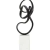 Statues & Sculptures Table Top|Abstract^Mystical Grace 60cm Black Metal Indoor Sculpture