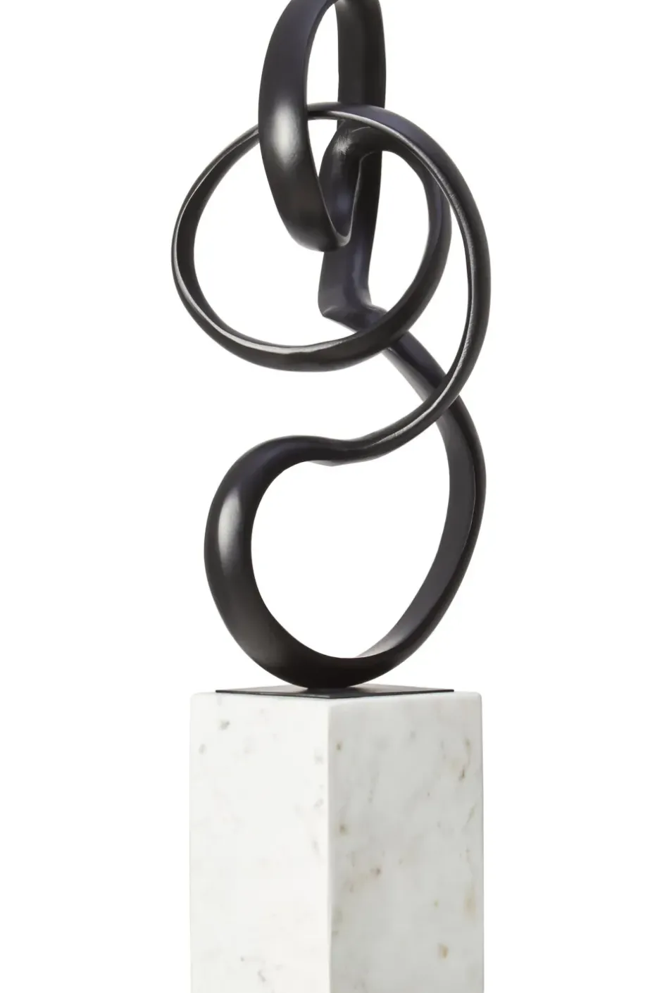 Statues & Sculptures Table Top|Abstract^Mystical Grace 60cm Black Metal Indoor Sculpture