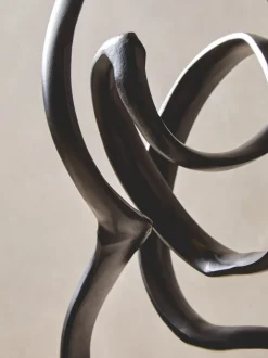 Statues & Sculptures Table Top|Abstract^Mystical Grace 60cm Black Metal Indoor Sculpture