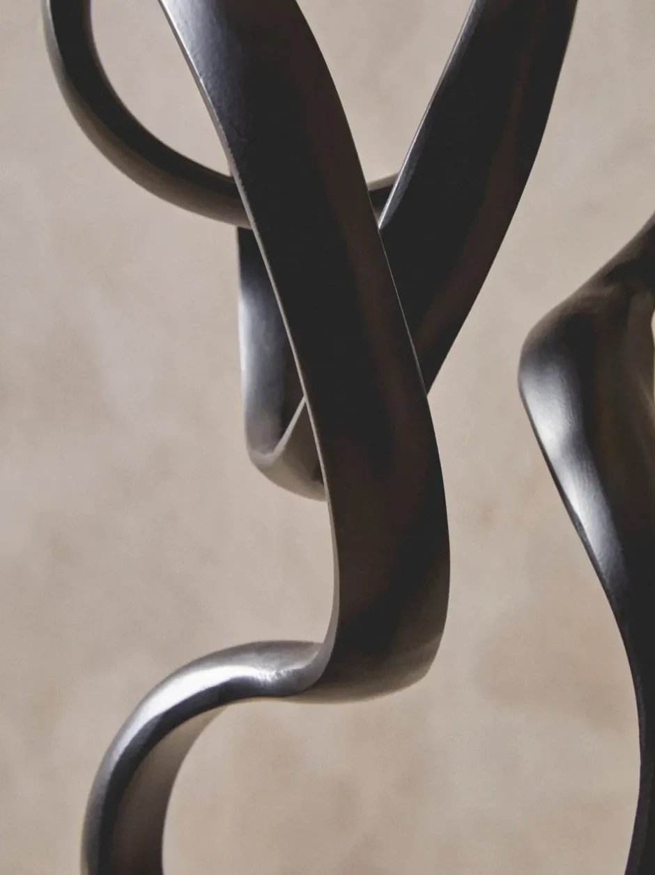 Statues & Sculptures Table Top|Abstract^Mystical Grace 60cm Black Metal Indoor Sculpture