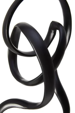 Statues & Sculptures Table Top|Abstract^Mystical Grace 60cm Black Metal Indoor Sculpture