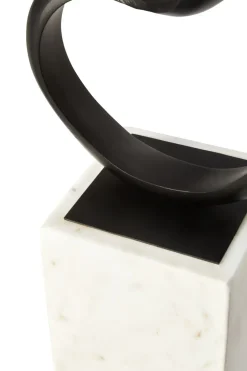 Statues & Sculptures Table Top|Abstract^Mystical Grace 60cm Black Metal Indoor Sculpture
