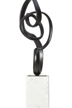 Statues & Sculptures Table Top|Abstract^Mystical Grace 60cm Black Metal Indoor Sculpture