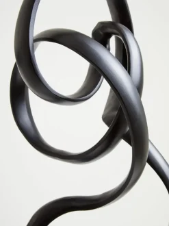 Statues & Sculptures Table Top|Abstract^Mystical Grace 60cm Black Metal Indoor Sculpture