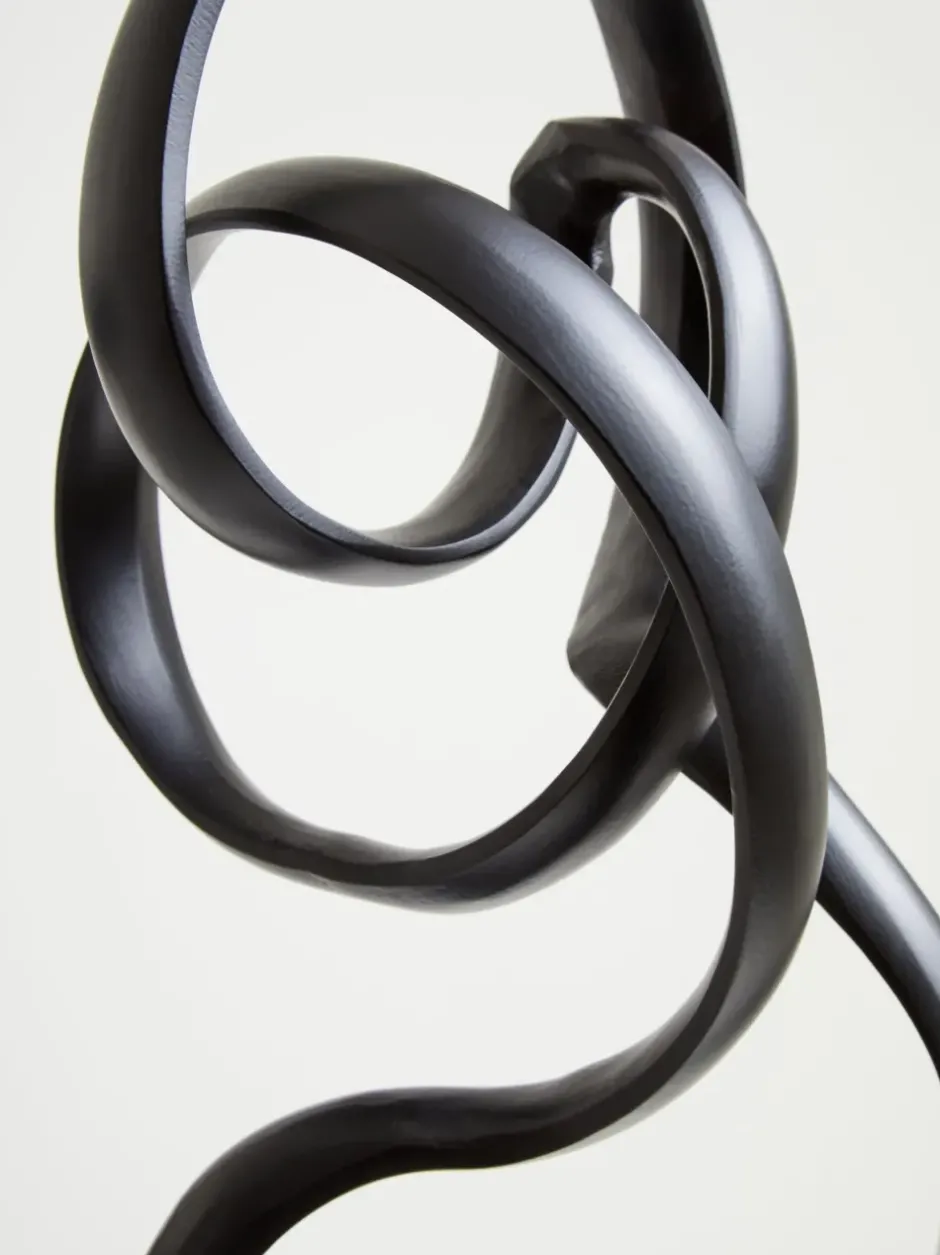 Statues & Sculptures Table Top|Abstract^Mystical Grace 60cm Black Metal Indoor Sculpture