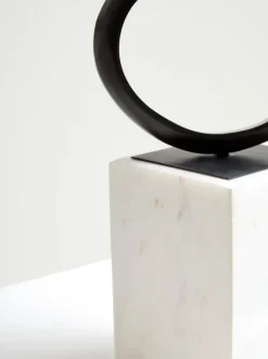 Statues & Sculptures Table Top|Abstract^Mystical Grace 60cm Black Metal Indoor Sculpture